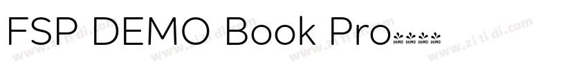 FSP DEMO Book Pro字体转换 FSP DEMO Book Pro字体转换